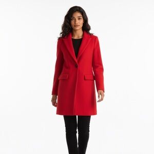 INTERMIX Vibrant Red Blazer Coat Pre Owned Size Small Women’s